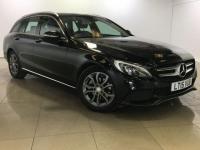USED 2015 15 MERCEDES-BENZ C CLASS 2.1 C220 BLUETEC SPORT 5d  1 Owner/Sat Nav/Black Leather