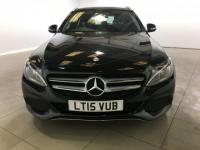 USED 2015 15 MERCEDES-BENZ C CLASS 2.1 C220 BLUETEC SPORT 5d  1 Owner/Sat Nav/Black Leather