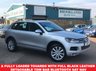 USED 2014 14 VOLKSWAGEN TOUAREG 3.0 V6 SE TDI BLUEMOTION TECHNOLOGY AUTO 242 BHP Ice Silver A FULLY LOADED TOUAREG WITH FULL BLACK LEATHER DETACHABLE TOW BAR BLUETOOTH SAT NAV AND BOTH SETS OF KEYS AND THE LIST GOES ON !!!