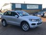 USED 2014 14 VOLKSWAGEN TOUAREG 3.0 V6 SE TDI BLUEMOTION TECHNOLOGY AUTO 242 BHP Ice Silver A FULLY LOADED TOUAREG WITH FULL BLACK LEATHER DETACHABLE TOW BAR BLUETOOTH SAT NAV AND BOTH SETS OF KEYS AND THE LIST GOES ON !!!