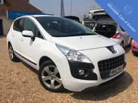 USED 2012 12 PEUGEOT 3008 1.6 ACTIVE HDI FAP 5d 112 BHP Low Mileage with Full main dealer History in White