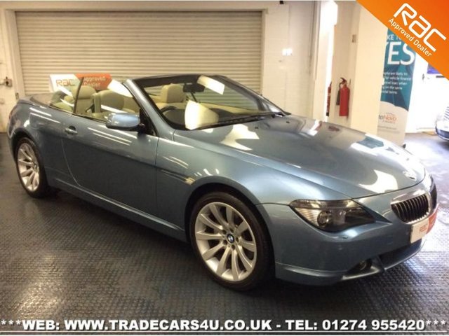 2006 56 BMW 6 Series 650i SPORT 4.8 V8 CONVERTIBLE AUTO ATLANTIC BLUE