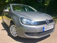 USED 2009 59 VOLKSWAGEN GOLF 1.6 S TDI 5d 103 BHP AIR CON/ 11 AIRBAGS / REMOTE CENTRAL LOCKING ''FULL VW MAIN DEALER /SPECIALIST SERVICE HISTORY LAST SERVICED@55,359 MILES,,,,,,,,,,,