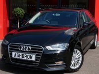 USED 2015 15 AUDI A3 SPORTBACK 1.6 TDI SE TECHNIK 5d 110 S/S SAT NAV, REAR ACOUSTIC PARKING SENSORS, CRUISE CONTROL, DAB DIGITAL RADIO, BLUETOOTH PHONE & MUSIC STREAMING, AUDI MUSIC INTERFACE FOR IPOD/USB DEVICES (AMI), LEATHER MULTIFUNCTION STEERING WHEEL, AIR CONDITIONING, CD HIFI WITH 2x SD CARD READERS, FRONT CENTRE ARM REST, TYRE PRESSURE MONITORING SYSTEM, 1 OWNER FROM NEW, FULL AUDI SERVICE HISTORY, &pound;0 ROAD TAX (99 G/KM)