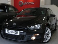 USED 2014 14 VOLKSWAGEN SCIROCCO 2.0 TDI R LINE BLUEMOTION TECH 2d 140 S/S SAT NAV, FULL BLACK LEATHER, HEATED FRONT SEATS, 19 INCH INTERLAGOS ALLOYS, CRUISE CONTROL, R LINE BODY KIT, REAR PARKING SENSORS WITH DISPLAY, LEATHER FLAT BOTTOM MULTI FUNCTION STEERING WHEEL, DAB RADIO, MDI, BLUETOOTH, CD SD CAR READER & AUX INPUT, RAIN & LIGHT SENSORS, MAGNETICALLY ADJUSTABLE SUSPENSION,  SERVICE HISTORY, &pound;30 ROAD TAX (118 G/KM)