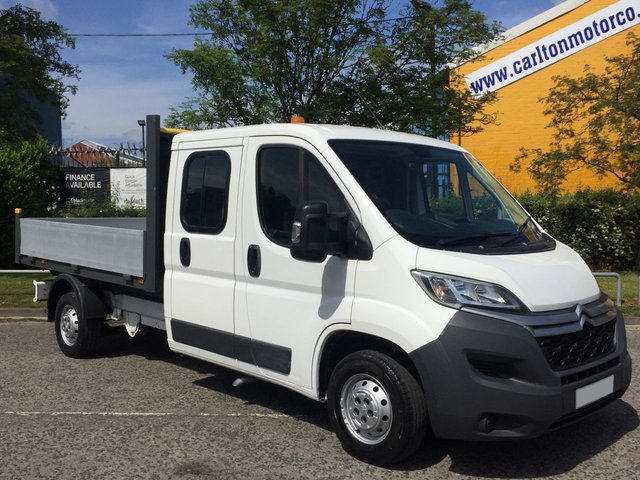 2015 15 Citroen Relay 2.2 35 L3 HDI 130 D/Cab DROPSIDE 10ft ALLOY BODY TOOLSTORE FREE UK DELIVERY