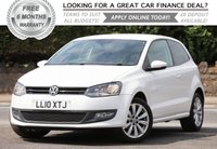 USED 2010 10 VOLKSWAGEN POLO 1.2 MODA A/C 3d 60 BHP +++ FREE 6 months Autoguard Warranty included in screen price +++