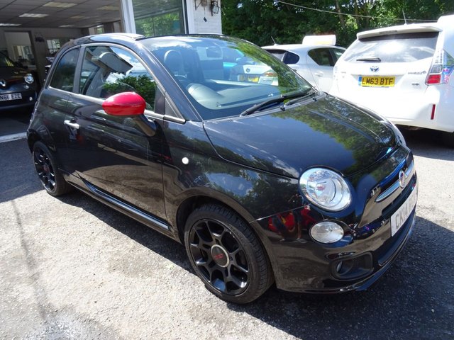 2014 14 Fiat 500 1.2 CONVERTIBLE S (SPORT) 3d 69 BHP