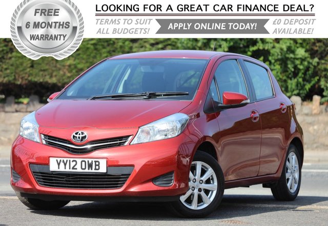 2012 12 Toyota Yaris 1.3 VVT-I TR 5d 98 BHP