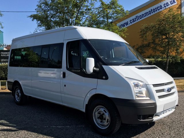 2013 13 Ford Transit 2.2 350 LWB 14 Seat MINIBUS Low Miles Free UK Delivery