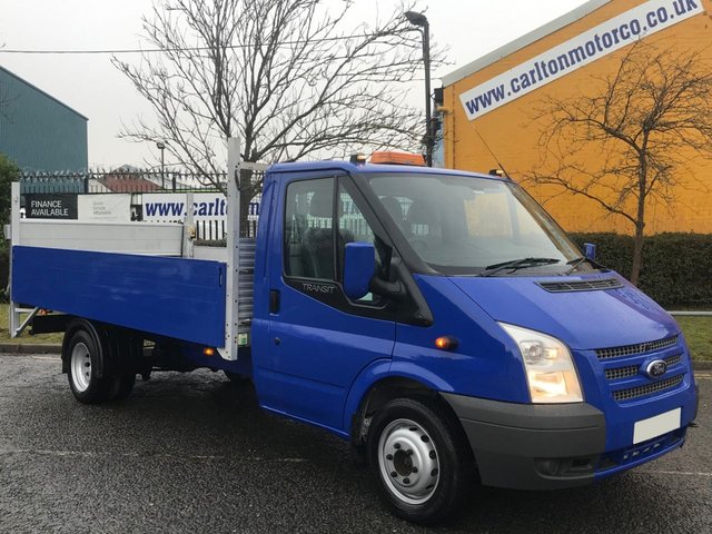 2014 14 Ford Transit 350EF TDCi 125 LWB DROPSIDE+T/LIFT 14ft ALLOY BODY DRW 