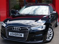 USED 2015 15 AUDI A6 AVANT 2.0 TDI ULTRA SE 5d 190 S/S &pound;30 TAX, 1 OWNER FROM NEW,  FULL AUDI SERVICE HISTORY, NEW SHAPE, SAT NAV, DAB RADIO, BLUETOOTH PHONE & MUSIC STREAMING, AUDI MUSIC INTERFACE FOR IPOD / USB DEVICES (AMI), FRONT & REAR PARKING SENSORS W/ DISPLAY, LED XENON LIGHTS, HEADLAMP WASHERS, 17 INCH 10 SPOKE ALLOYS, ALUMINIUM ROOF RAILS, ELECTRIC TAILGATE, FULL BLACK LEATHER INTERIOR, LEATHER MULTI FUNCTION STEERING WHEEL, CRUISE CONTROL, LIGHT & RAIN SENSORS WITH AUTO DIMMING REAR VIEW MIRROR, AUTO HILL HOLD, ELECTRONIC 4 ZONE CLIMATE CO