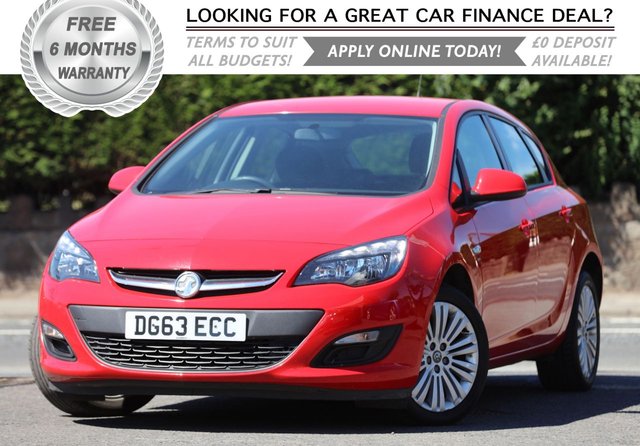 2013 63 Vauxhall Astra 1.4 ENERGY 5d 98 BHP