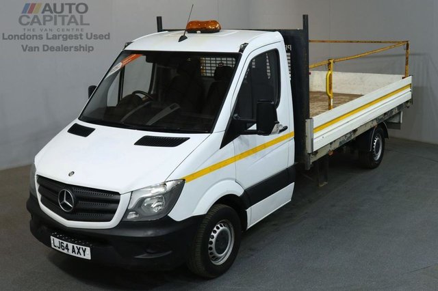2014 64 MERCEDES-BENZ SPRINTER 2.1 313 CDI 129 BHP LWB TWIN WHEEL DROPSIDE LORRY