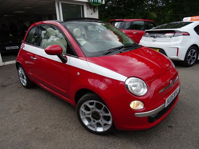2015 15 Fiat 500 0.9 TWINAIR CONVERTIBLE LOUNGE 3d 85 BHP