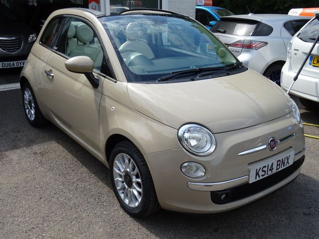 2014 14 Fiat 500 1.2 CONVERTIBLE LOUNGE 3d 69 BHP