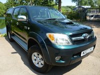 USED 2007 TOYOTA HI-LUX 3.0 4X4 D-4D D/C 1d 169 BHP FITTED WITH OFF ROAD TYRES