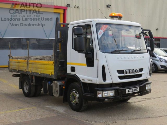 2012 12 IVECO EUROCARGO 3.9 75E16K TIPPER 2d AUTO 160 BHP RWD 7500KG DIESEL ADBLUE TIPPER