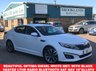 USED 2014 64 KIA OPTIMA 1.7 CRDI 2 ECODYNAMICS 4 Door White Met, Black Leather 134 BHP Beautiful Optima Diesel White Met. with Black Heated Leather Radio with Bluetooth SAT NAV 18"Alloys