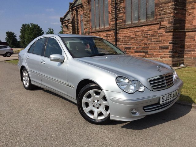 2005 55 Mercedes-Benz C Class 1.8 C180 KOMPRESSOR ELEGANCE SE 4d AUTO 141 BHP [FULL LEATHER]
