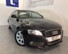 USED 2008 58 AUDI A5 2.0 TFSI 3d 178 BHP LOW MILEAGE with ONLY 50,000 miles and Full Service History from new -black leather,17"alloys,cruise control,heated seats,Rear Park Sensors,Auto Climate Control-lovely LOW LOW Mileage
