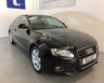 USED 2008 58 AUDI A5 2.0 TFSI 3d 178 BHP LOW MILEAGE with ONLY 50,000 miles and Full Service History from new -black leather,17"alloys,cruise control,heated seats,Rear Park Sensors,Auto Climate Control-lovely LOW LOW Mileage