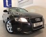 USED 2008 58 AUDI A5 2.0 TFSI 3d 178 BHP LOW MILEAGE with ONLY 50,000 miles and Full Service History from new -black leather,17"alloys,cruise control,heated seats,Rear Park Sensors,Auto Climate Control-lovely LOW LOW Mileage