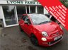 USED 2016 16 FIAT 500 1.2 LOUNGE DUALOGIC 3d 69 BHP NEW SHAPE AUTOMATIC *FULL LEATHER + 16