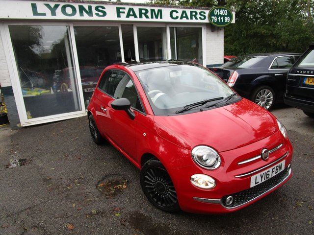 2016 16 Fiat 500 1.2 LOUNGE DUALOGIC 3d 69 BHP NEW SHAPE AUTOMATIC *FULL LEATHER + 16