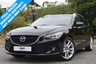 USED 2015 15 MAZDA 6 2.2 D SPORT NAV 5d 148 BHP FULL MAIN DEALER SERVICE HISTORY! SAT NAV! LEATHER SEATS! PARKING SENSORS! 5 MAZDA SERVICES! SUPERB IN AND OUT!