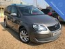 USED 2010 10 VOLKSWAGEN TOURAN 1.9 MATCH TDI 5d 103 BHP Low mileage, FSH, with Sat Nav and self park
