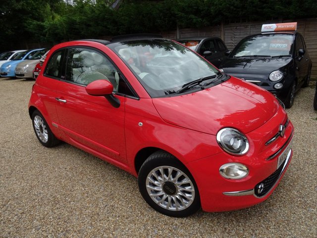2015 65 Fiat 500 1.2 CONVERTIBLE LOUNGE 3d 69 BHP