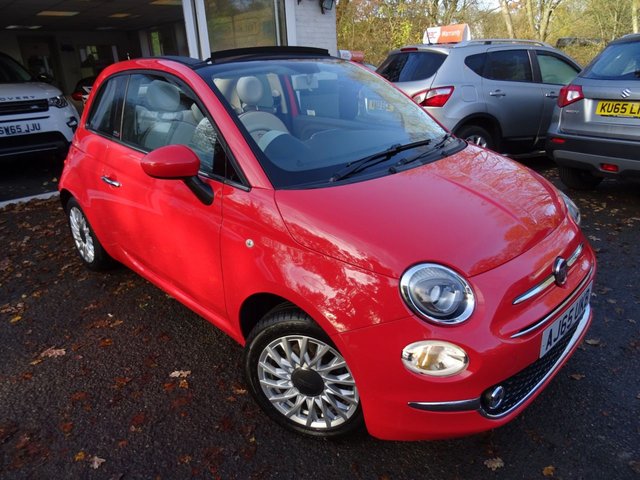2015 65 Fiat 500 1.2 CONVERTIBLE LOUNGE 3d 69 BHP NEW SHAPE