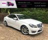 USED 2014 14 MERCEDES-BENZ C CLASS 1.6 C180 AMG SPORT EDITION PREMIUM 2d AUTO 154 BHP 2 OWNERS HALF SUEDE/LEATHER SAT NAV 18 INCH ALLOYS PREMIUM PACK
