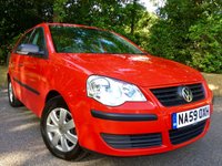 USED 2009 59 VOLKSWAGEN POLO 1.2 E 5d 59 BHP ''2 OWNERS WITH 40,000 MILES AND X8 SERVICE STAMPS'' BEAUTIFULLY KEPT INSIDE AND OUT  WITH 2 LADY OWNERS LAST SERVICED @38,837 MILES,,,,,,,,,