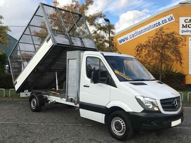 2014 14 Mercedes-Benz Sprinter 313 Cdi 130 Tipper Caged Refuge Body Pod Tool Box 