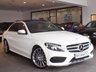 USED 2016 66 MERCEDES-BENZ C CLASS 2.1 C220 D AMG LINE PREMIUM PLUS 4d AUTO 170 BHP PAN ROOF+RED LEATHER+PLUS PK