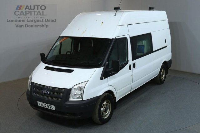 2012 62 FORD TRANSIT 2.2 350 124 BHP LWB 8 SEATER MESS WELFARE CREW VAN