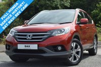 USED 2013 13 HONDA CR-V 2.2 I-DTEC EX 5d 148 BHP FULL HONDA MAIN DEALER SERVICE HISTORY! JUST 1 PREVIOUS OWNER! 5 MAIN DEALER SERVICES TO FEB 2018! TOP SPEC EX WITH SAT NAV! HEATED CREAM LEATHER! BLUETOOTH! REVERSE CAMERA! THE LIST GOES ON! STUNNING!