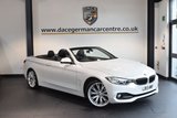 USED 2015 15 BMW 4 SERIES 2.0 425D LUXURY 2DR AUTO 215 BHP + FULL LEATHER INTERIOR + FULL SERVICE HISTORY + 1 OWNER FROM NEW + PRO SATELLITE NAVIGATION + XENON LIGHTS + BLUETOOTH + HEATED SPORT SEATS + AIR-SCARF + REVERSE CAMERA + DAB RADIO + CRUISE CONTROL + HIFI SPEAKER SYSTEM + RAIN SENSORS + PARKING SENSORS + 19 INCH ALLOY WHEELS +