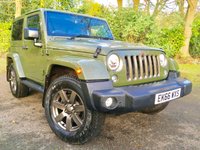 USED 2016 66 JEEP WRANGLER 3.6 V6 75TH ANNIVERSARY 2d AUTO 280 BHP ''ANUALL SERVICE'' JUST DONE,,FREEDOM TOP (SOFT TOP) ,,2RD SET OF WHEELS AND MUD TYRES AT EXTRA COST(SEE SOFT TOP PICTURE),,75TH  EMBLEM LEATHER SEATS,,STUNNING CAR,,