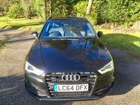 USED 2014 64 AUDI A3 1.8 TFSI QUATTRO S LINE 5d AUTO 180 BHP PANORAMIC SUNROOF / SATNAV / BLUETOOTH/FULL LEATHER VERY HIGH SPECIFICATION WITH 2 PRIVATE OWNERS ,BIG SERVICE DONE @56,577 MILES,, SUPPLIED BY US IN 2018 NOW BACK IN AS PART EXCHANGE