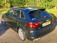 USED 2014 64 AUDI A3 1.8 TFSI QUATTRO S LINE 5d AUTO 180 BHP PANORAMIC SUNROOF / SATNAV / BLUETOOTH/FULL LEATHER VERY HIGH SPECIFICATION WITH 2 PRIVATE OWNERS ,BIG SERVICE DONE @56,577 MILES,, SUPPLIED BY US IN 2018 NOW BACK IN AS PART EXCHANGE