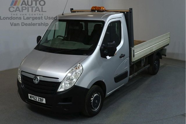 2013 62 VAUXHALL MOVANO 2.3 F3500 L2H1 CDTI 2d 123 BHP MWB RWD DIESEL MANUAL DROPSIDE LORRY