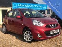 USED 2014 64 NISSAN MICRA 1.2 ACENTA 5d 79 BHP Over 55 MPG average, only &pound;30 annual road tax and low insurance