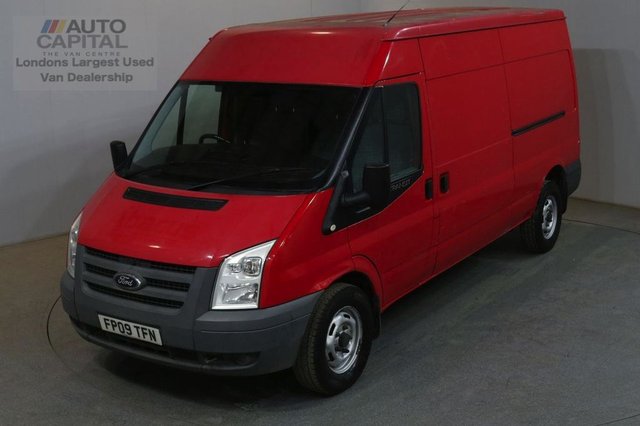 2009 09 FORD TRANSIT 2.4 350 100 BHP L3H2 LWB M/ROOF AIR CON MANUAL VAN NO VAT