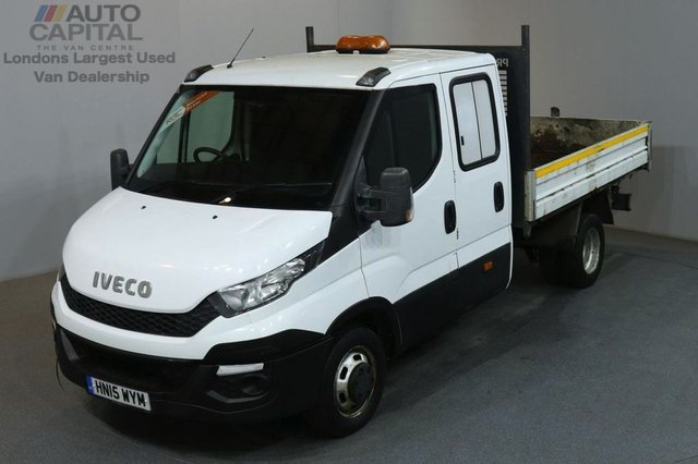 2015 15 IVECO-FORD DAILY 2.3 35C13D 126 BHP LWB D/CAB TWIN WHEEL TIPPER