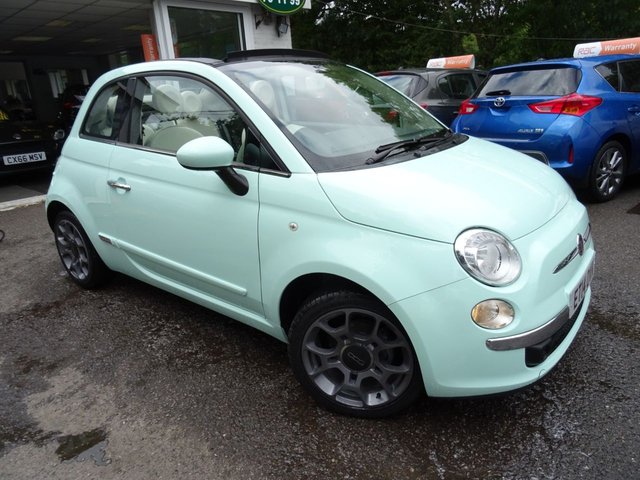 2014 14 Fiat 500 1.2 CONVERTIBLE LOUNGE 3d 69 BHP