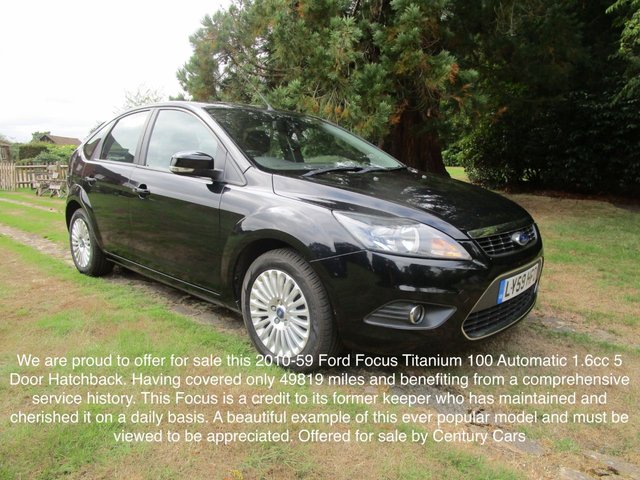 2010 59 Ford Focus 1.6 TITANIUM 5d AUTO 100 BHP