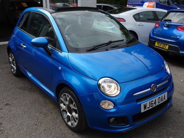 2014 64 Fiat 500 1.2 CONVERTIBLE S (SPORT) 3d 69 BHP